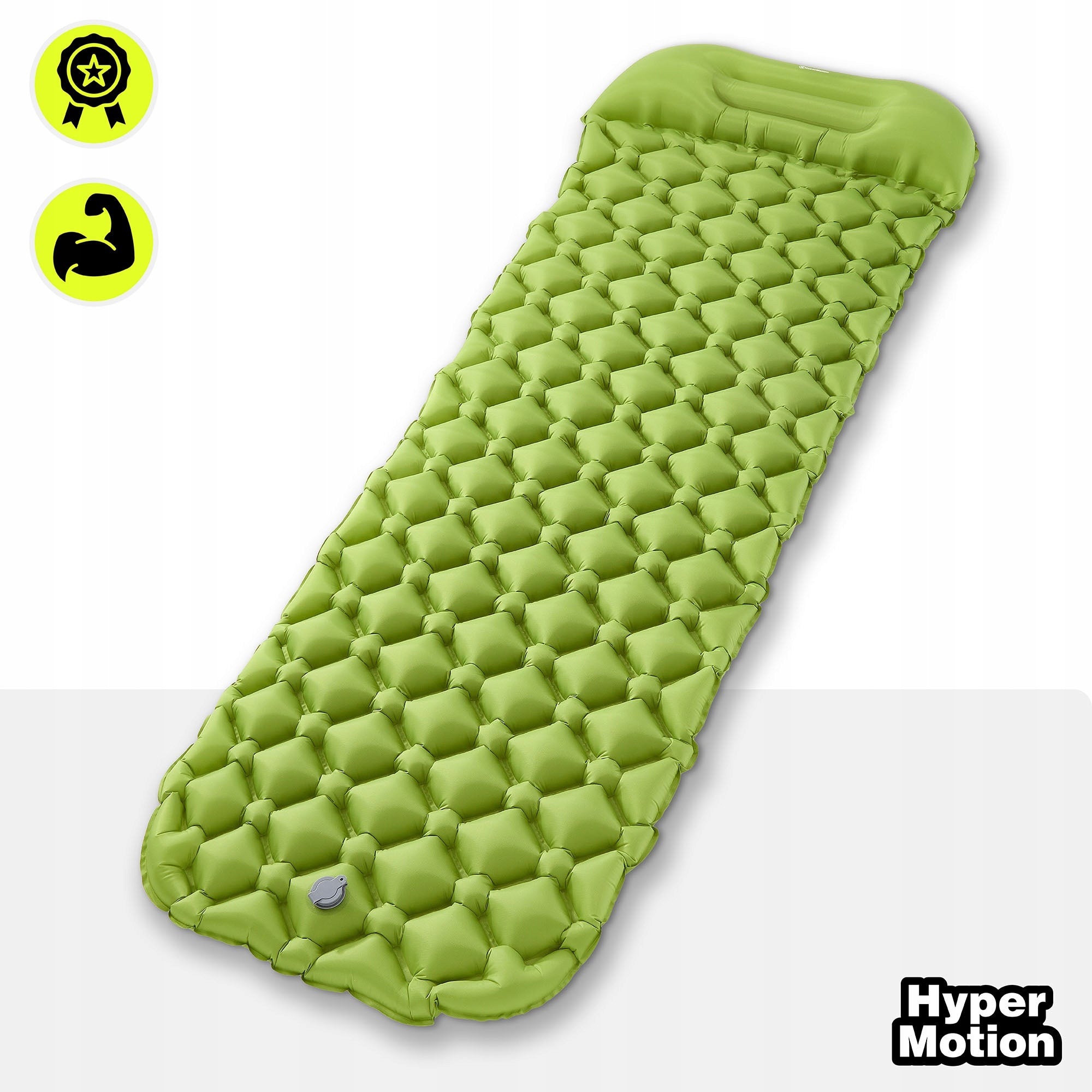 Inflatable trekking mattress 190x56 cm ultralight HyperMotion green Packaging status original