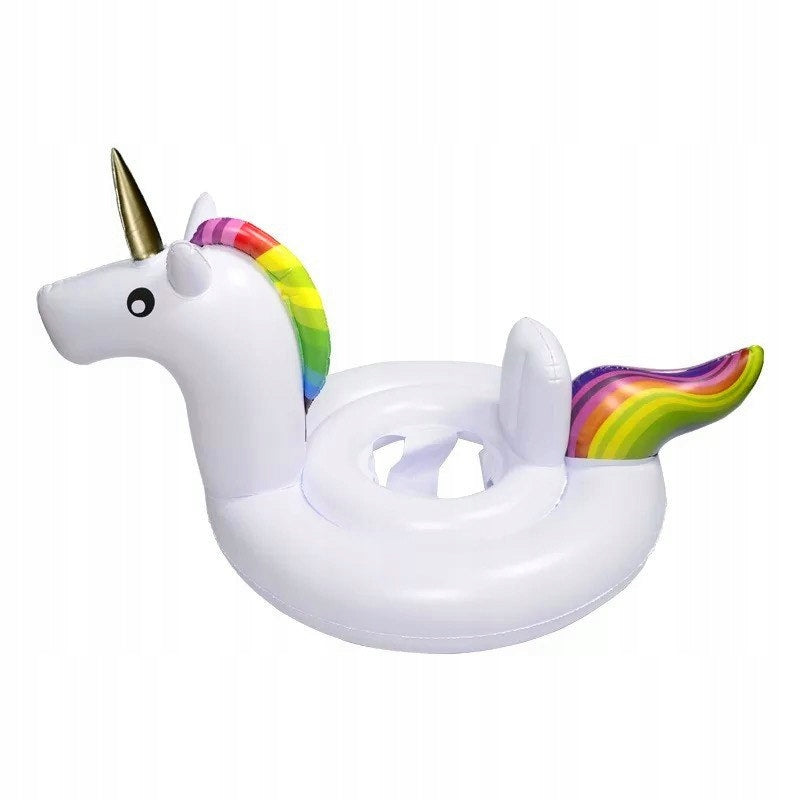 Inflatable wheel for children unicorn with seat 70cm Packaging status original