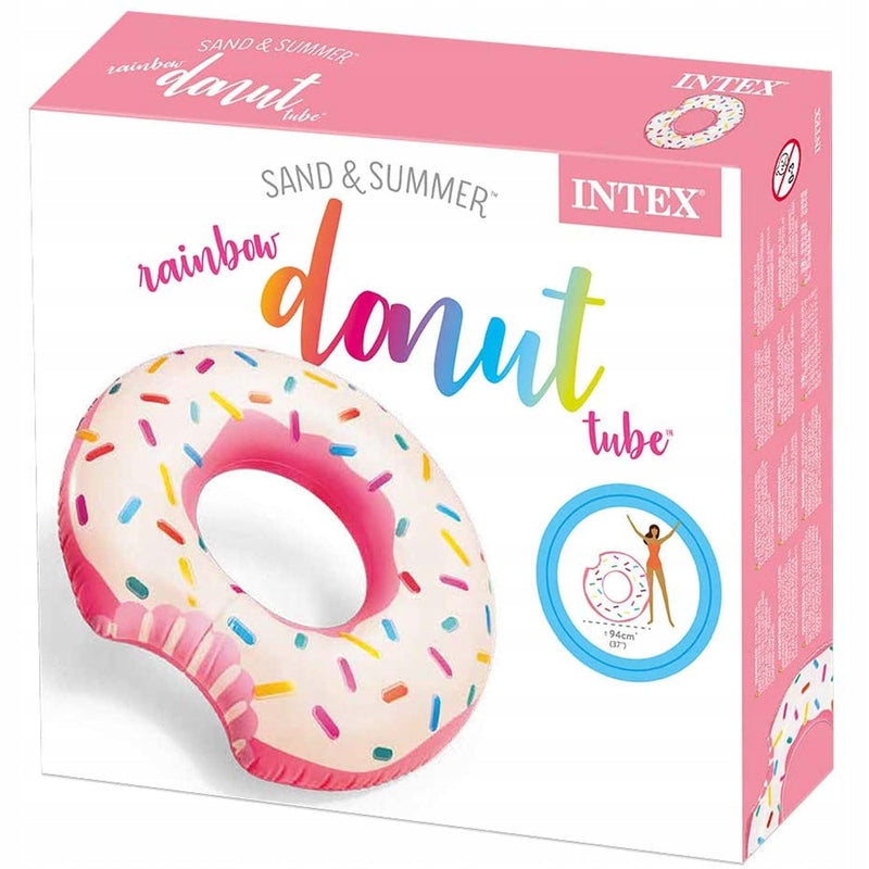 Inflatable wheel for swimming beach large for children 9+ Intex Donut 107CM Kind swim ring
