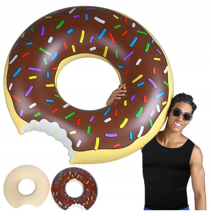 Inflatable wheel for swimming circle mattress pontoon donut xxl 90cm