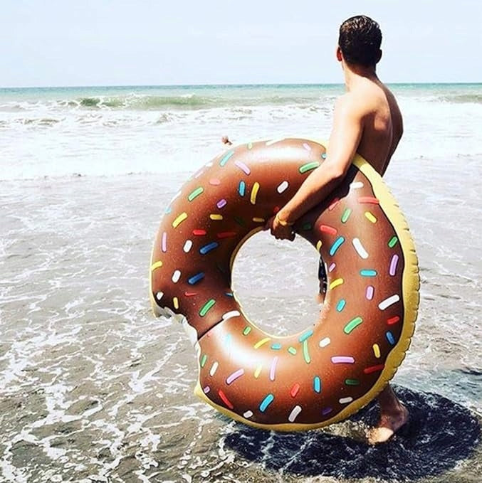 Inflatable wheel for swimming circle mattress pontoon donut xxl 90cm