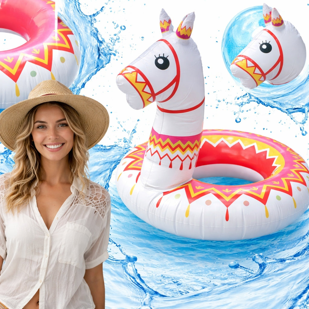 Inflatable wheel for swimming large circle for pool water mattress LAMA 120 cm Packaging status original