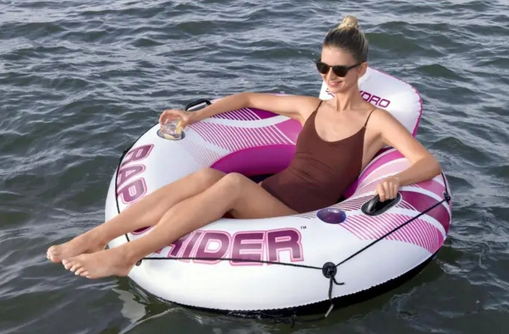 Inflatable wheel seat with handles for swimming Rapid Rider Bestway 43953 Model 43953
