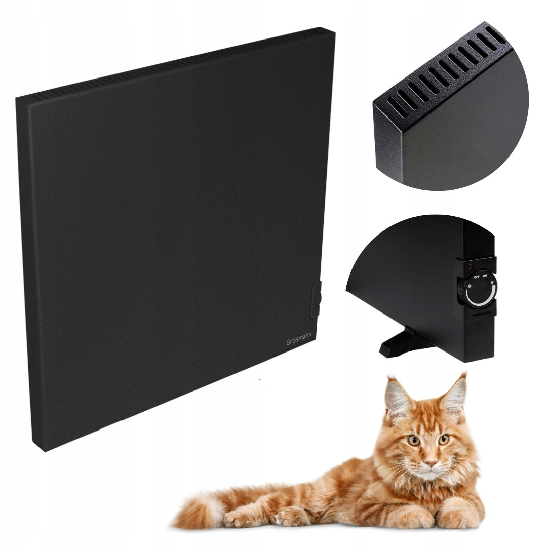 Infrared Convector Heater 600W 15m2 Small Wall Feet Economical