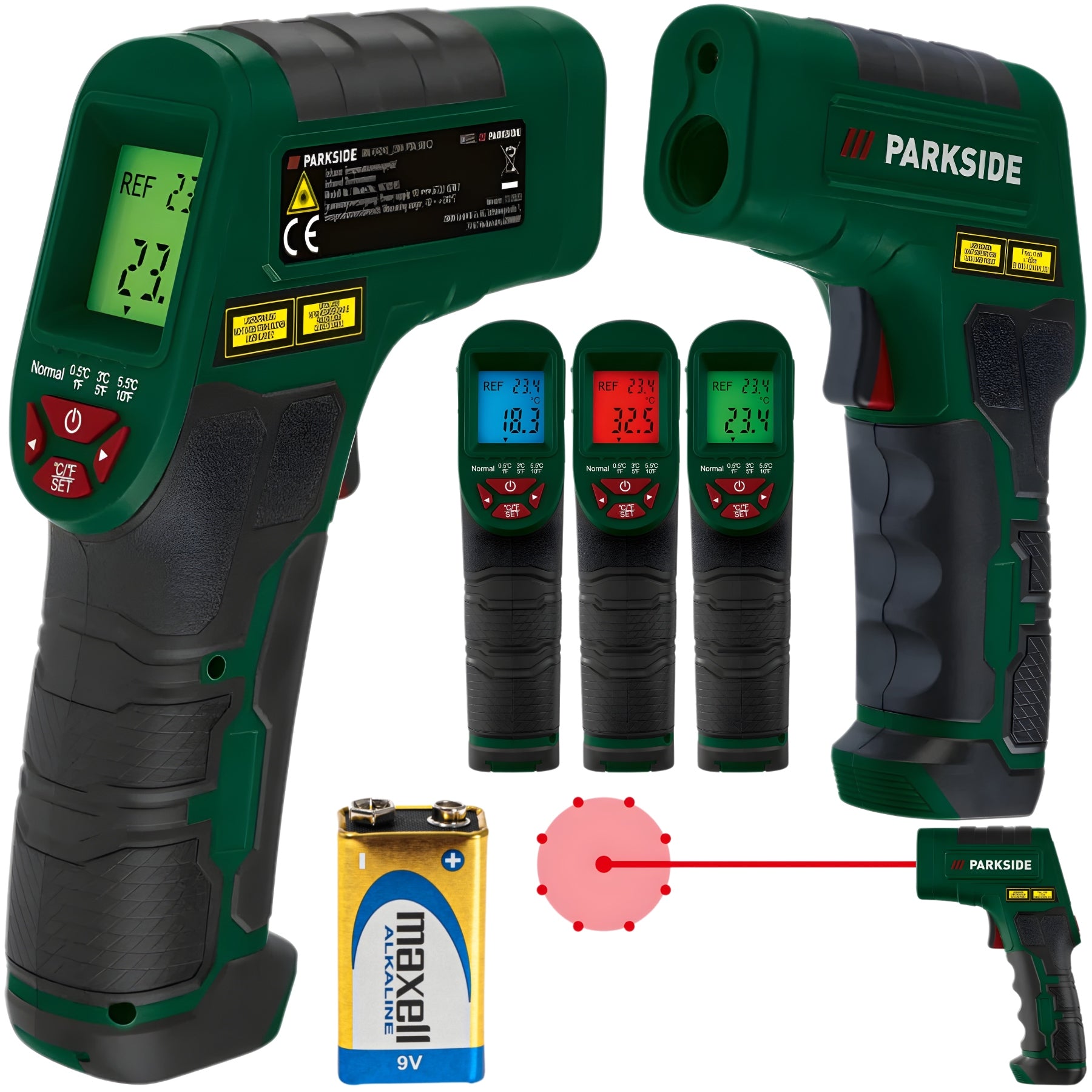 Infrared Non-Contact Pyrometer PARKSIDE PTI380 B1,-50 +380°C