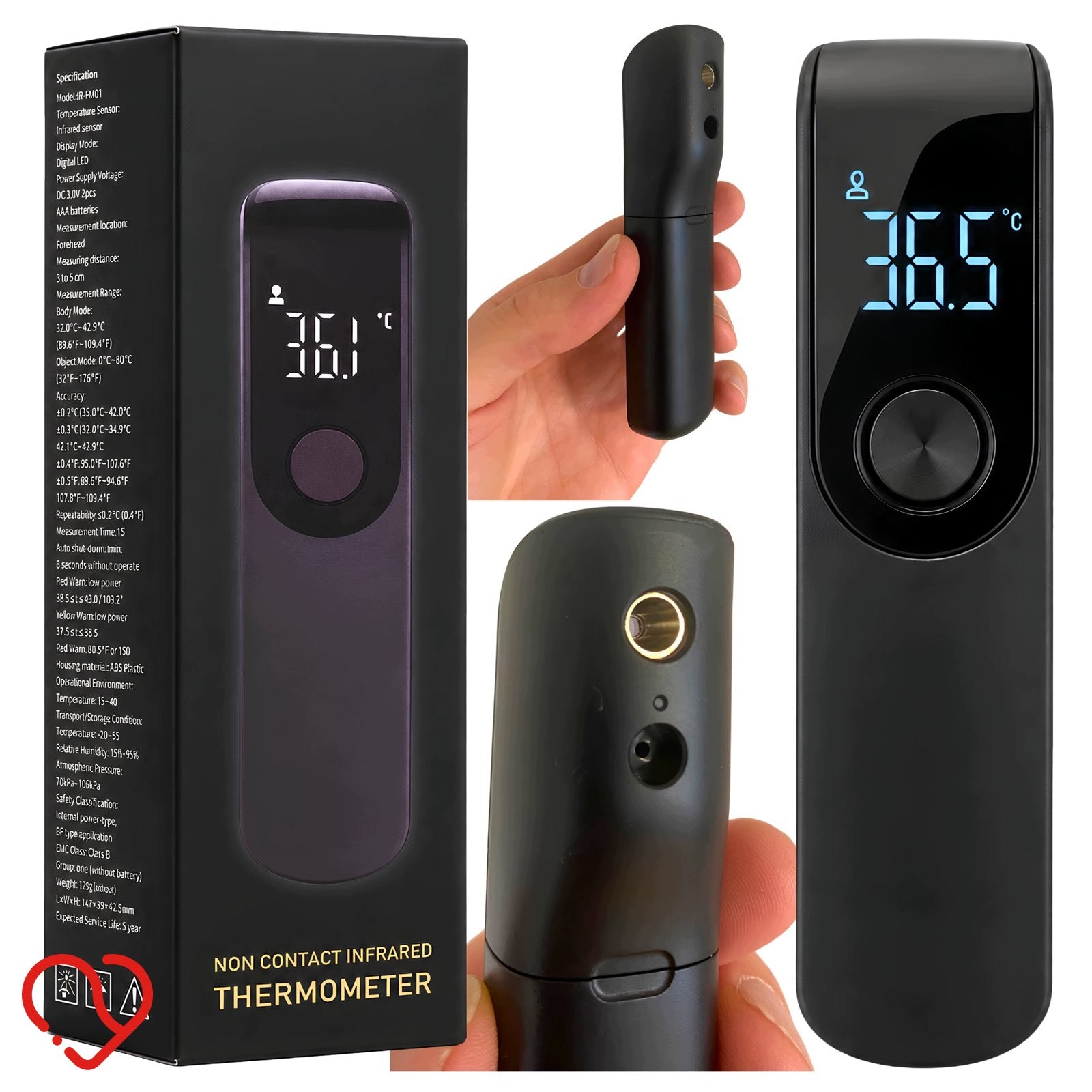 Infrared Non-Contact Thermometer For Home LED Fever Forehead