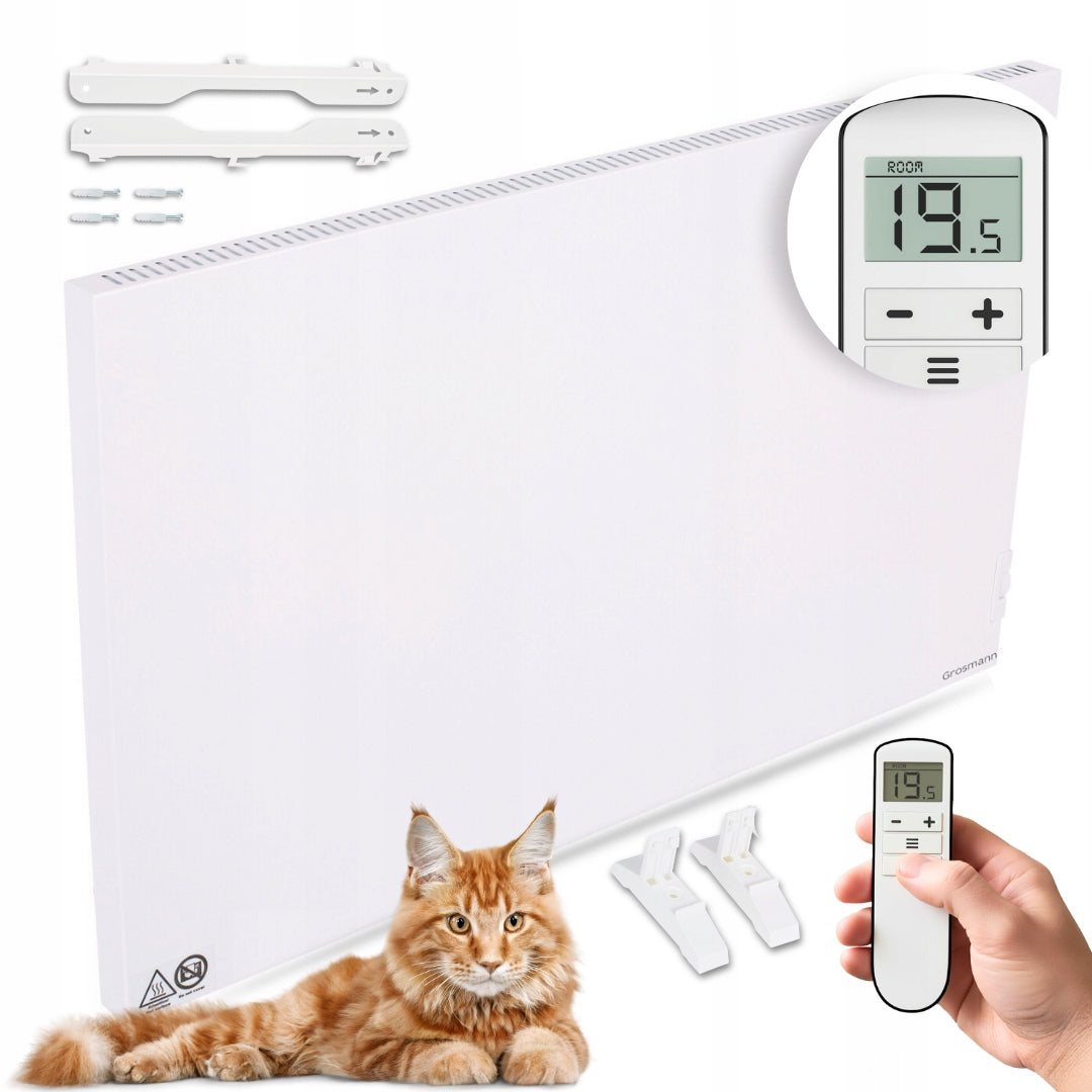 Infrared convector heater 1000W 25m2 energy saving with remote control