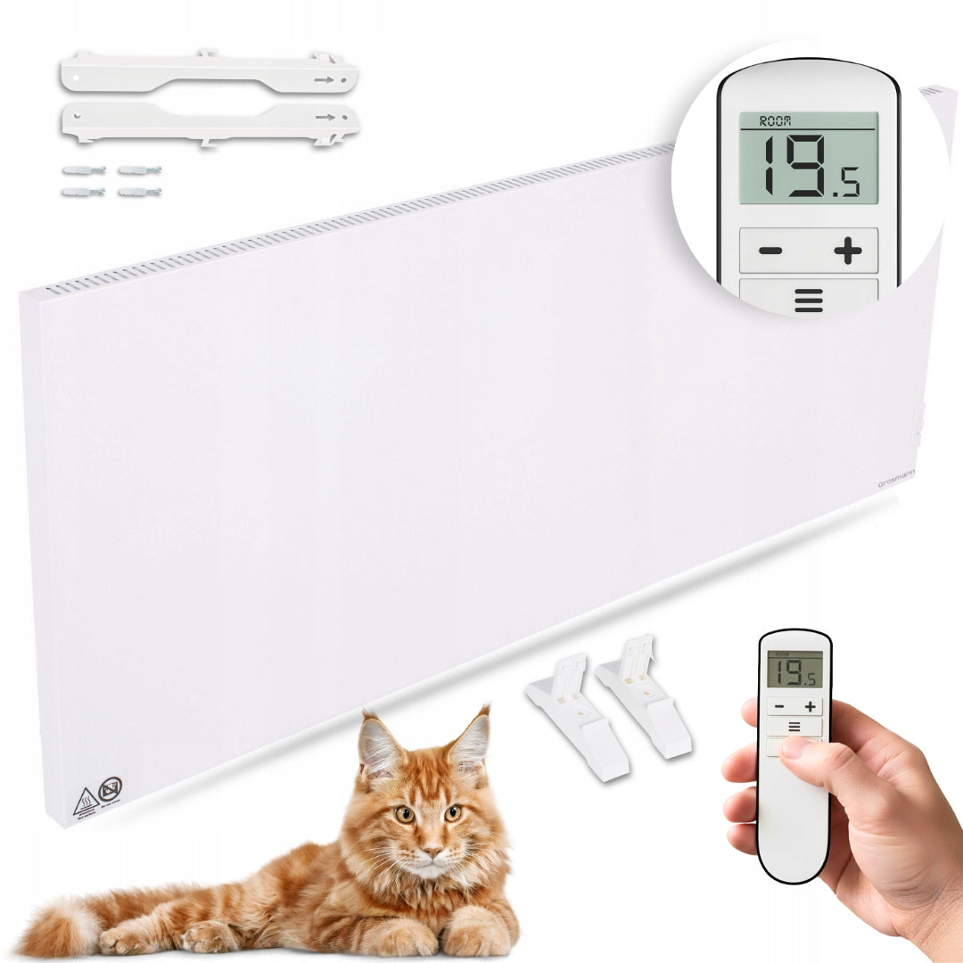 Infrared convector heater 1400W 40m2 energy saving with remote control