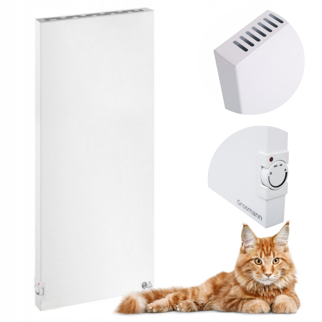Infrared convector heater 1400W 40m2 wall vertical economical