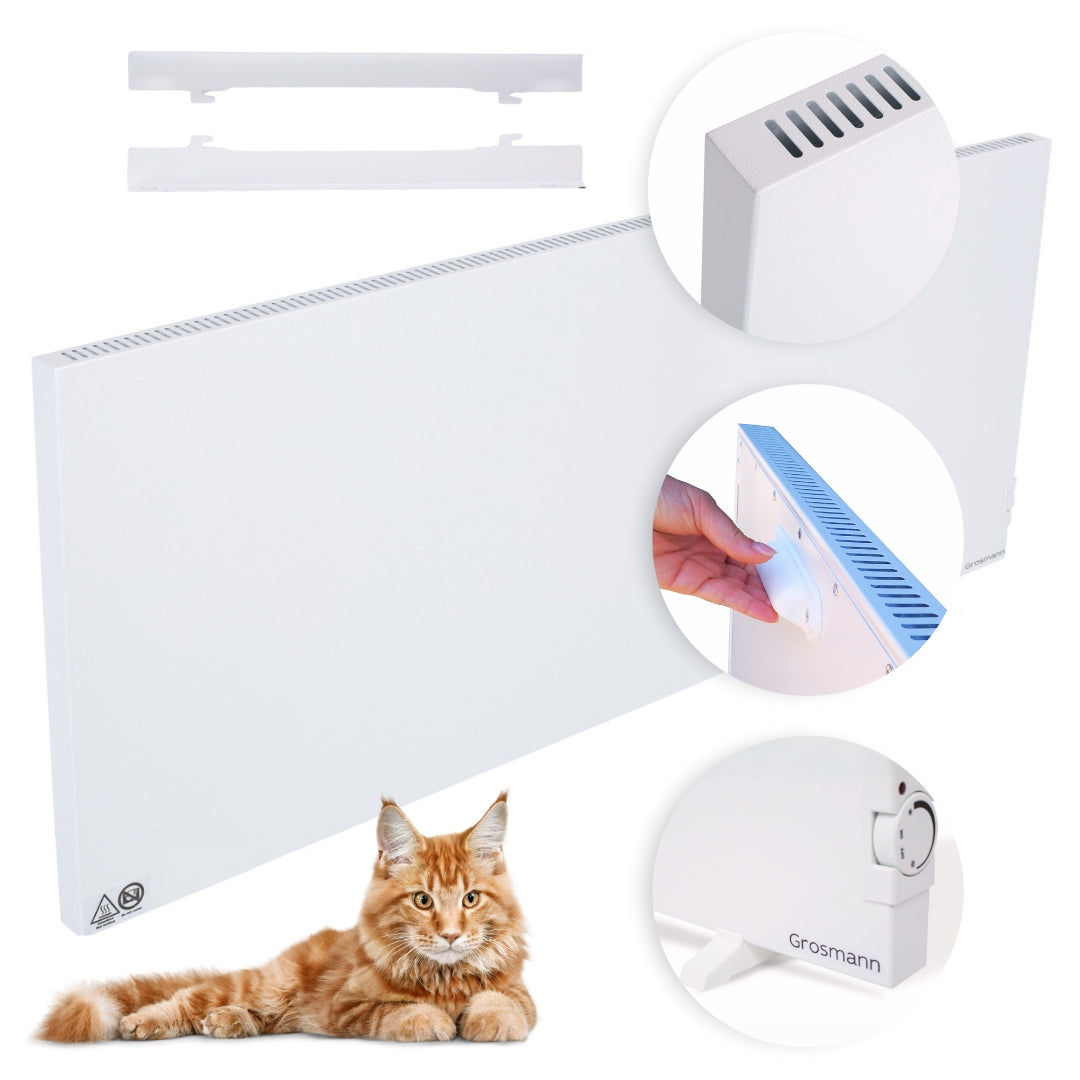Infrared convector heater 2in1 Grosmann 1400W 35m2 thermostat