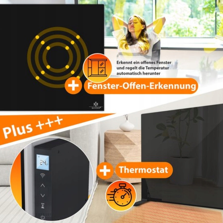 Infrared heater KESSER 600W Electric heating panel remote control + WiFi EAN (GTIN) 4255598322485