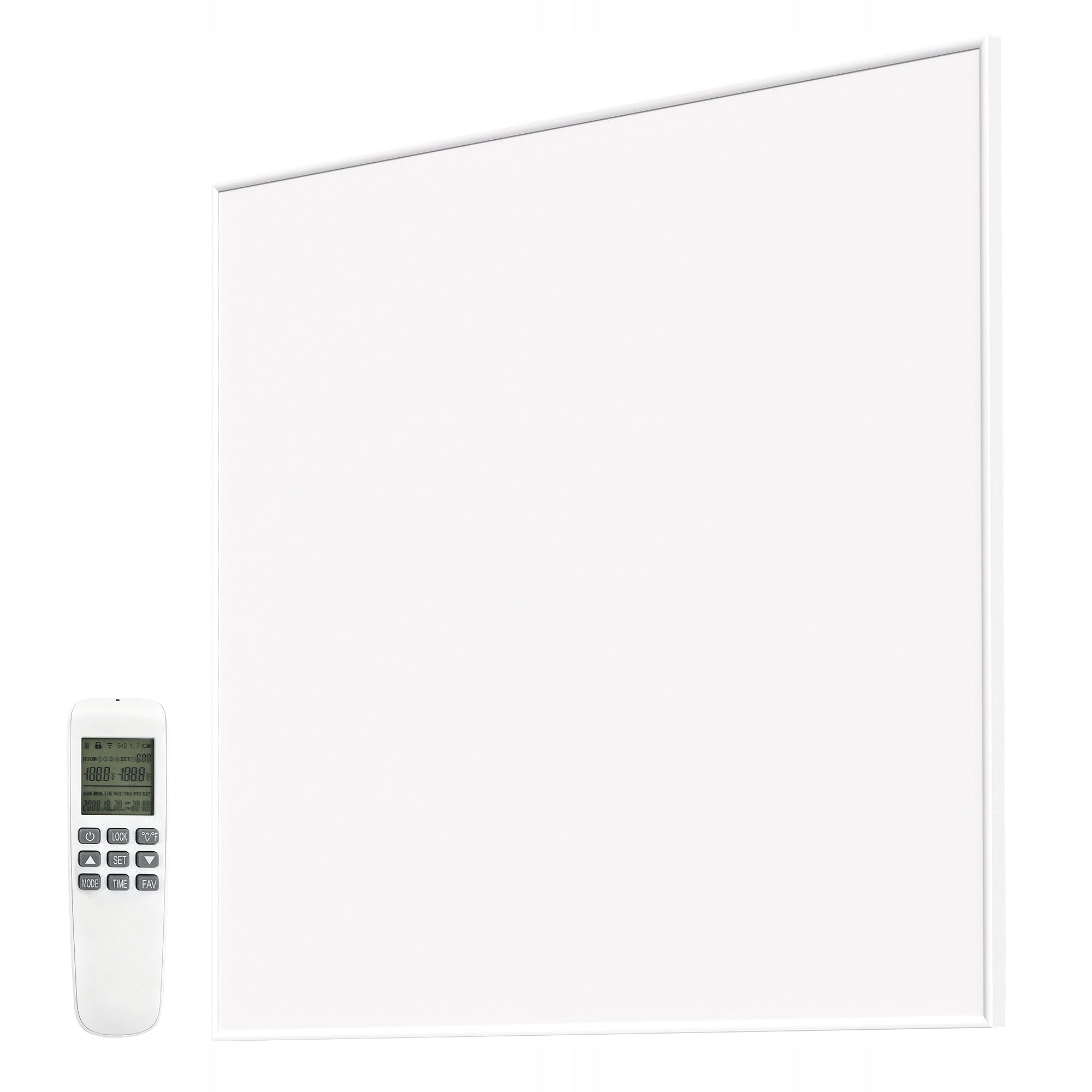 Infrared wall heater with adjustable thermostat and timer 400W44