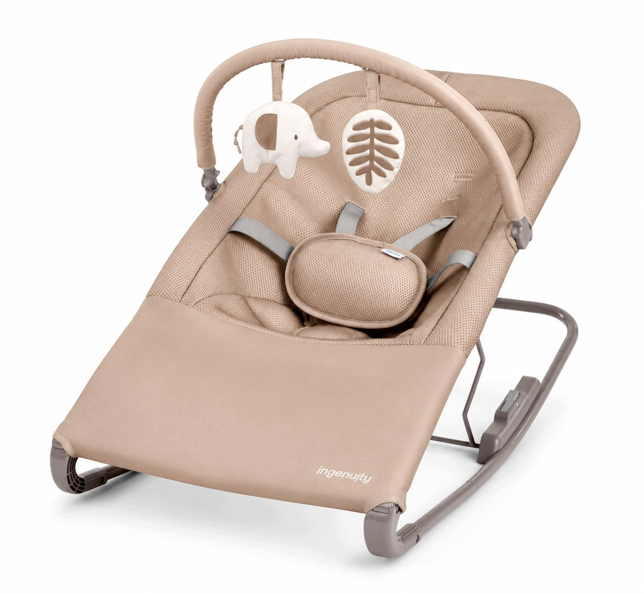 Ingenuity Nestle Rocker Lounger with Vibrations - Color Tan