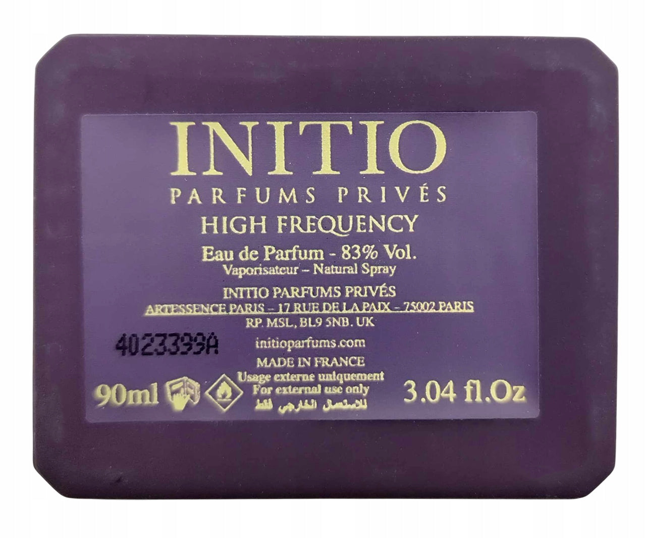 Initio High Frequency EDP 90ml Manufacturer code 3701415901407