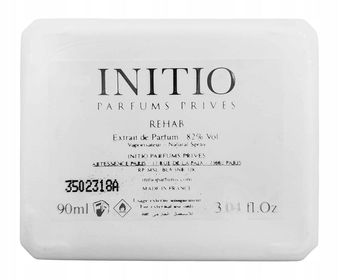 Initio Rehab EXT 90ml Manufacturer code 3502318A