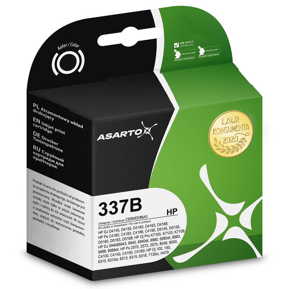 Ink Asarto for HP 337 black (black)