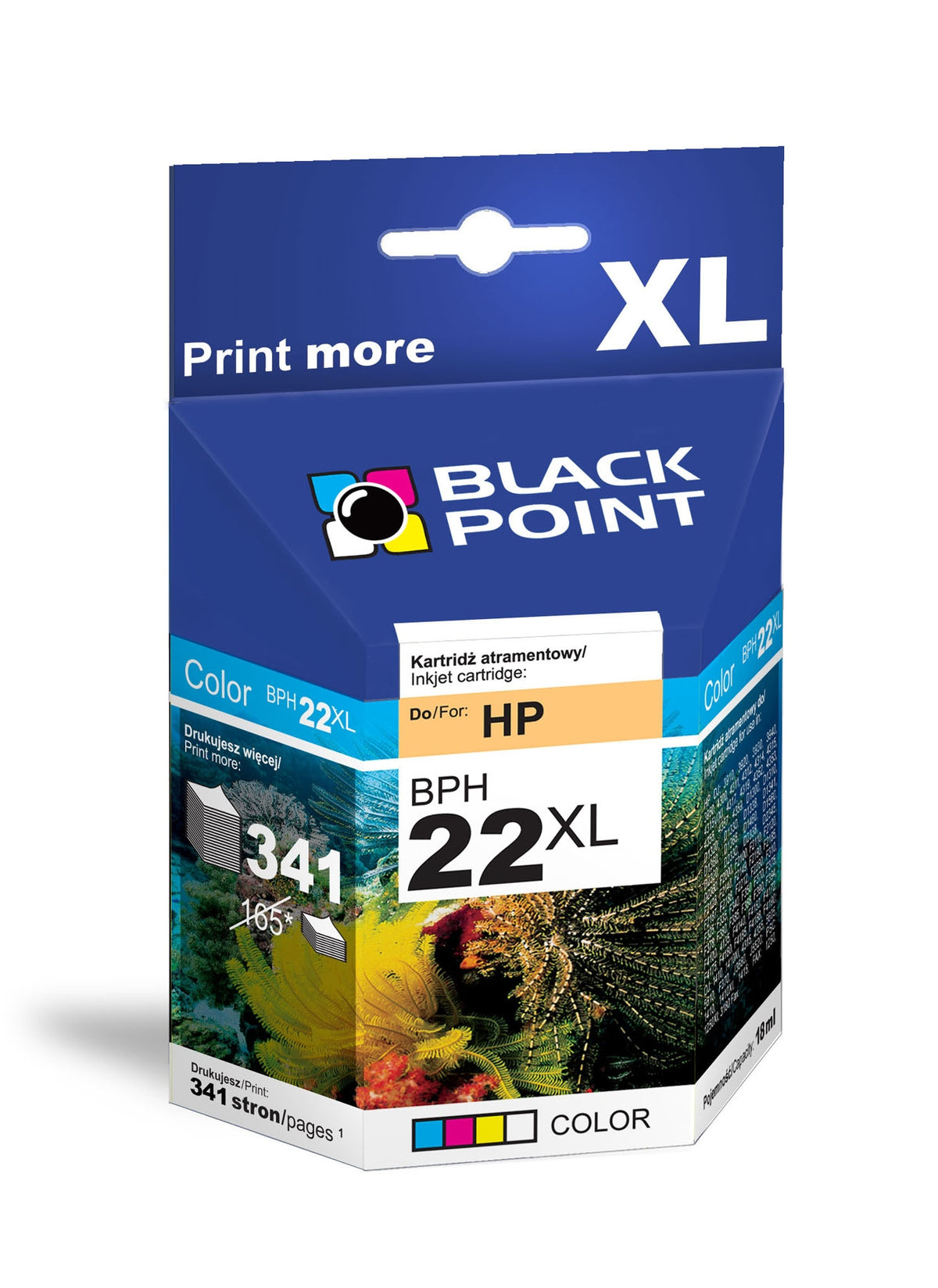 Ink Black Point BPH22XL tricolor
