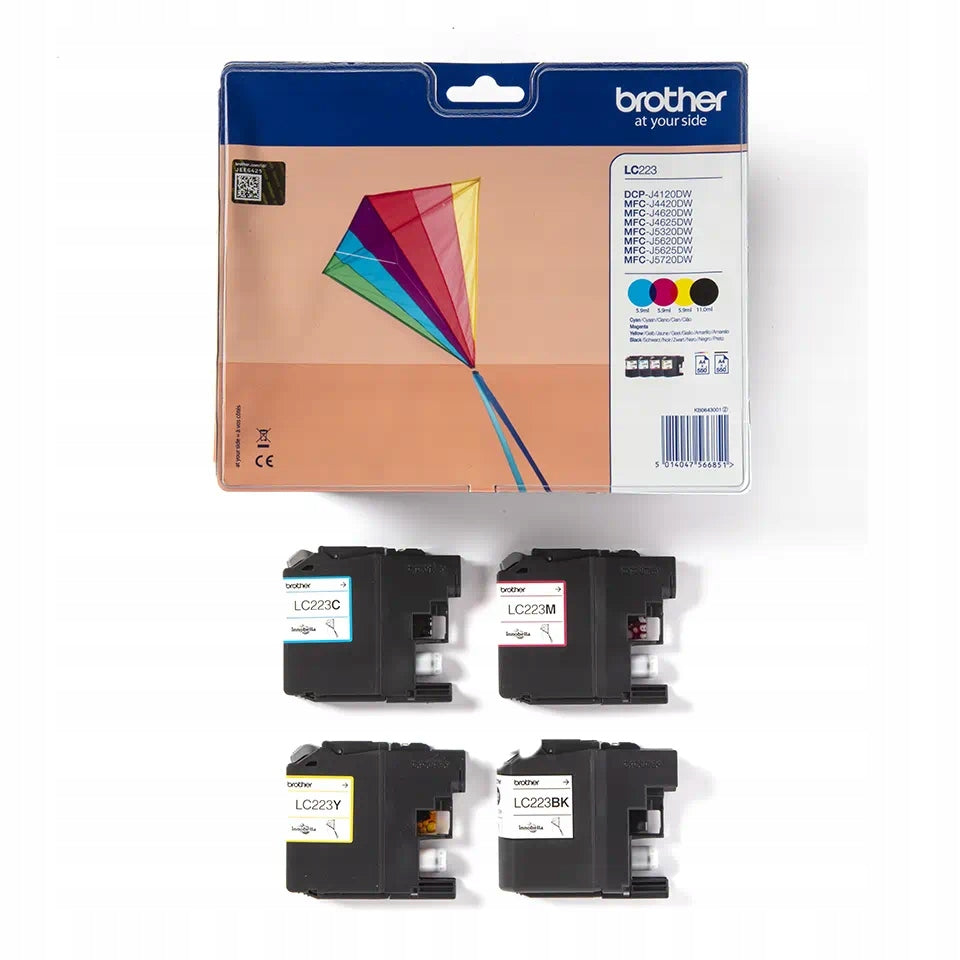 Ink Brother LC223-SET ORIGINAL 550 PAGES DCP-J4120DW