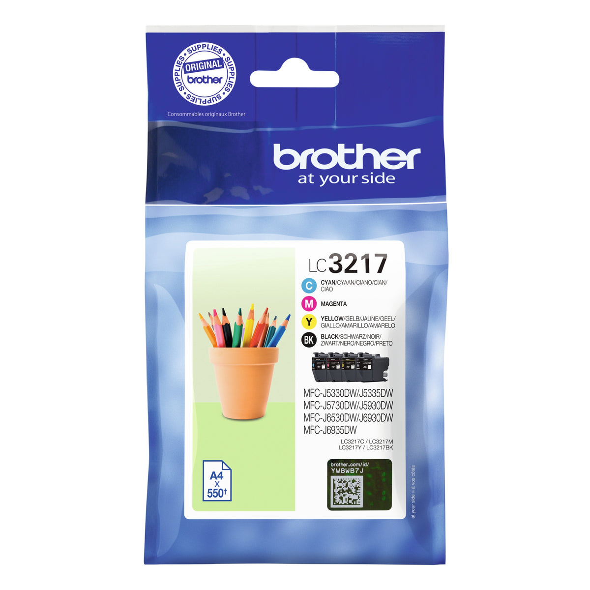 Ink Brother LC3217 LC-3217VAL black (black), red (magenta),