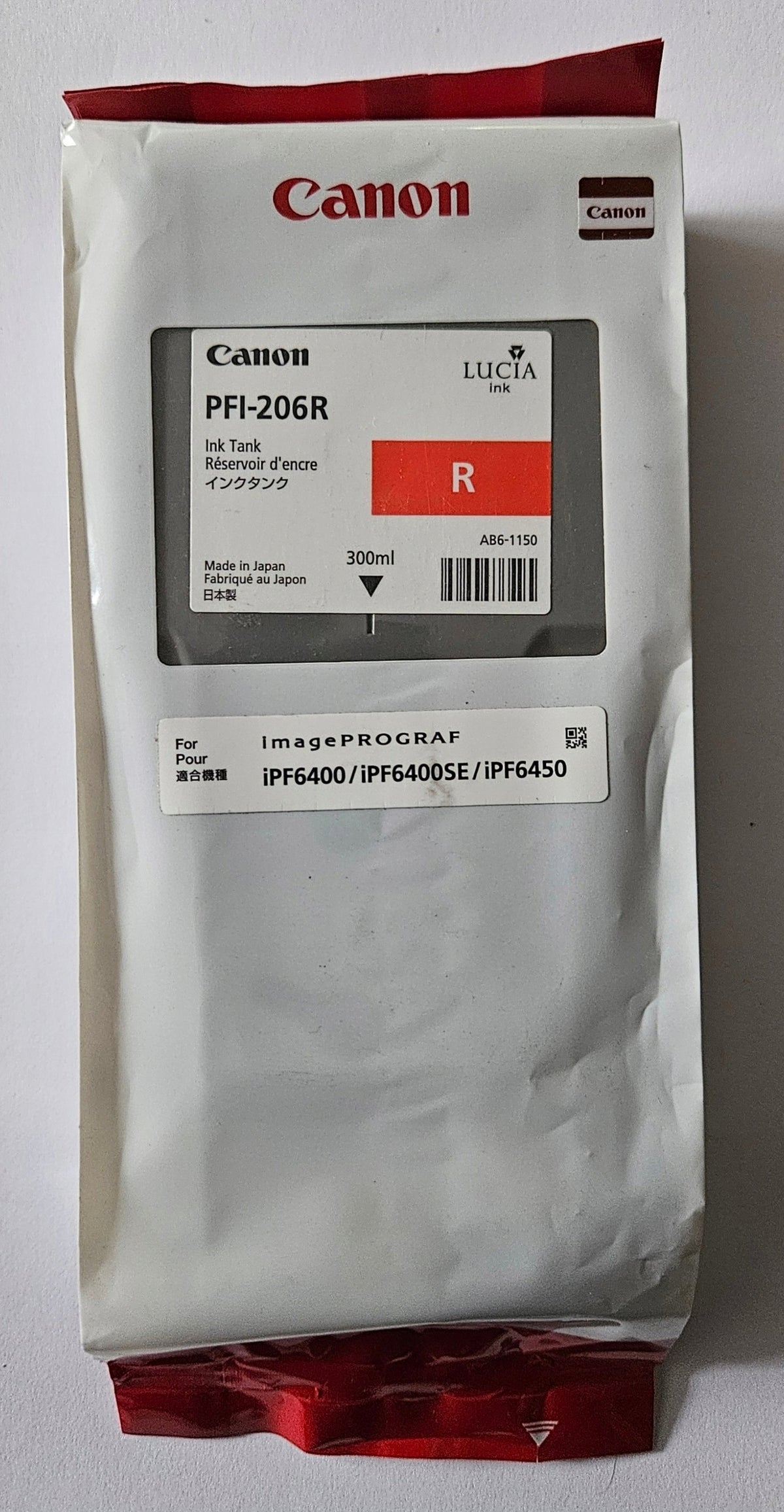 Ink Canon PFI-206R Red (red) 300ml original