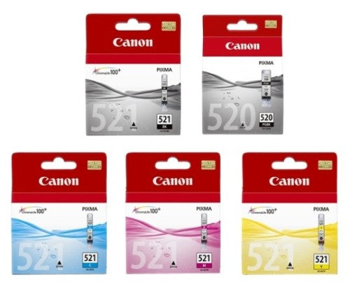 Ink Canon Pgi-520 BK Cli-521 BCMY set