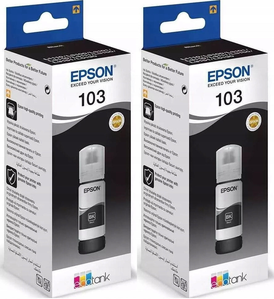 Ink Epson 103 C13T00S14A 4500s black x2