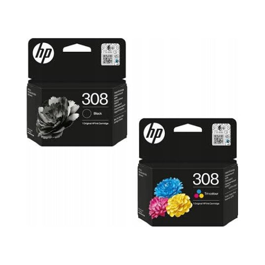 Ink HP 308 Black 7FP21UE 1pc + Ink HP 308 Colour 1pc 7FP20UE