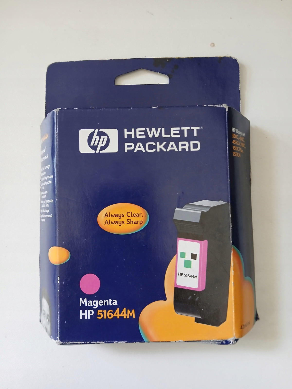 Ink HP 44 Magenta 51644M Original Packaging status original