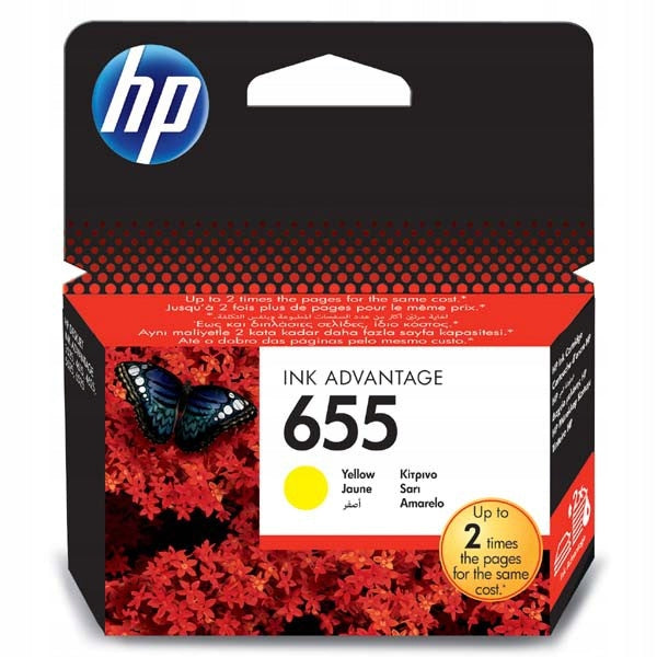 Ink HP 655 CZ112AE yellow (yellow) date 2018