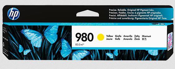 Ink HP D8J09A yellow (yellow) 2021 Manufacturer code D8J09A