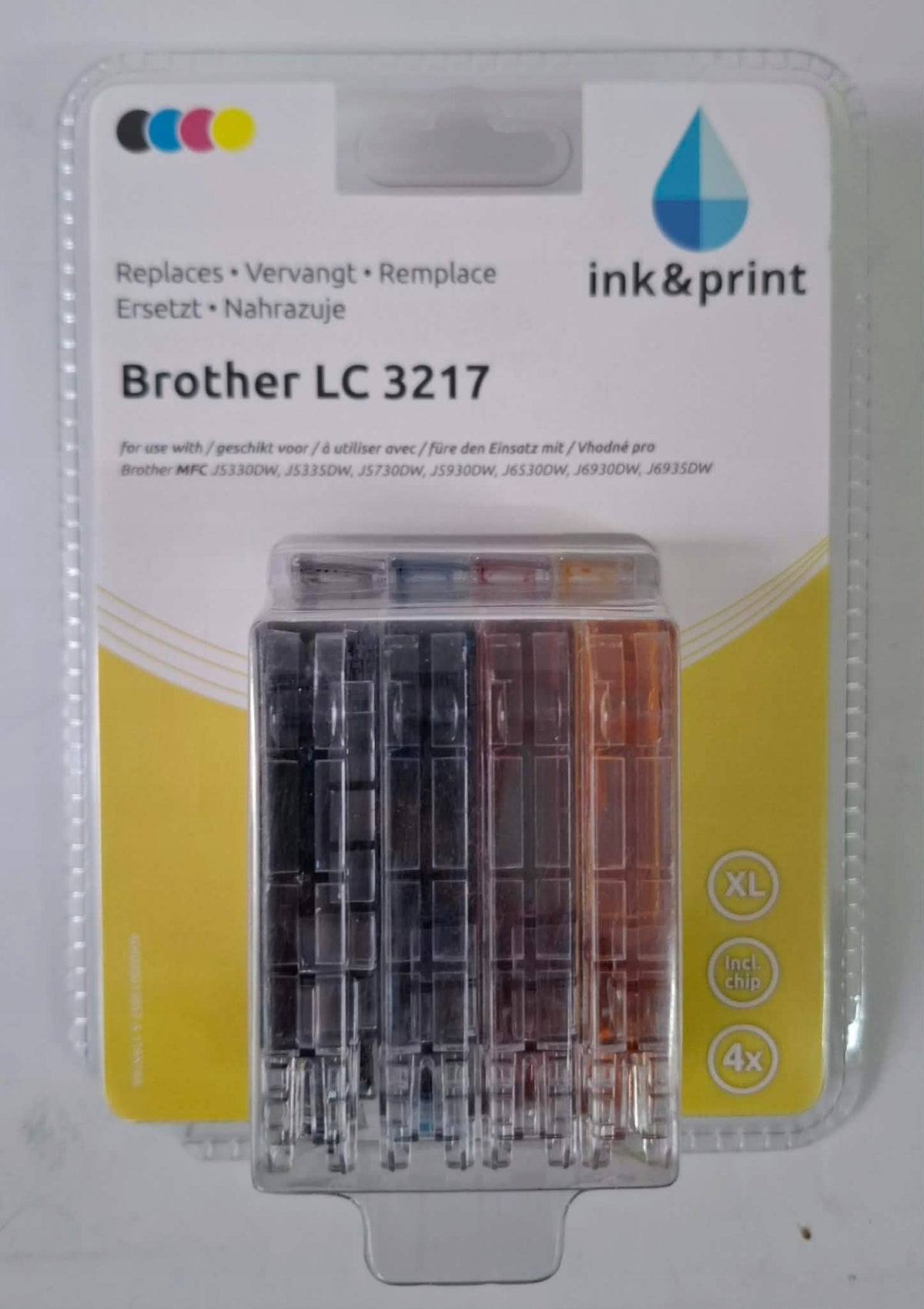 Ink&Print Ink Cartridge for Brother LC 3217 (Set of 4 XL) Manufacturer code lc 32167