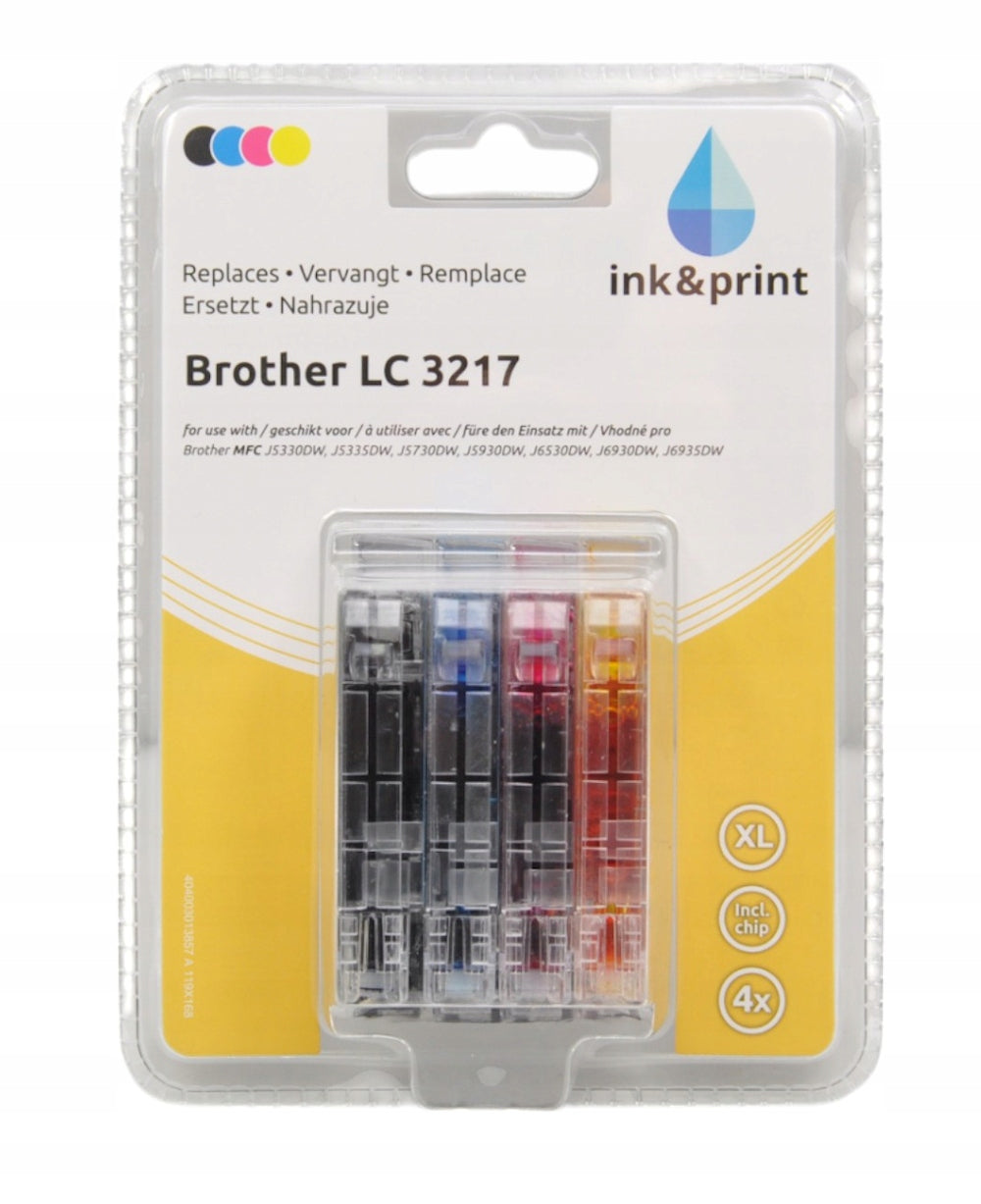 Ink&Print Ink Cartridge for Brother LC 3217 (Set of 4 XL)