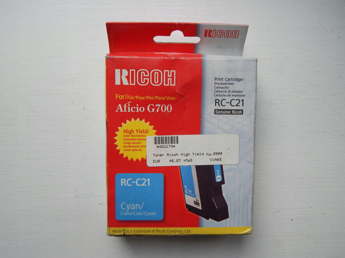 Ink Ricoh RC-C21 402279 blue (cyan)
