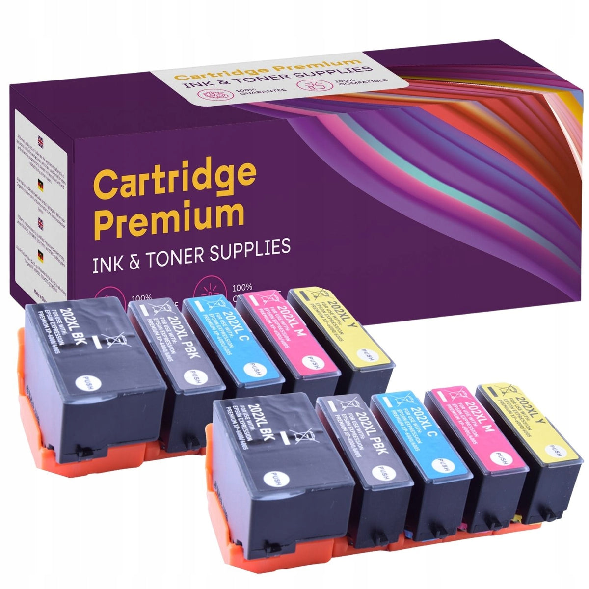 Ink cartridges for Epson 202XL XP-6000 XP6005 XP6100 XP6105