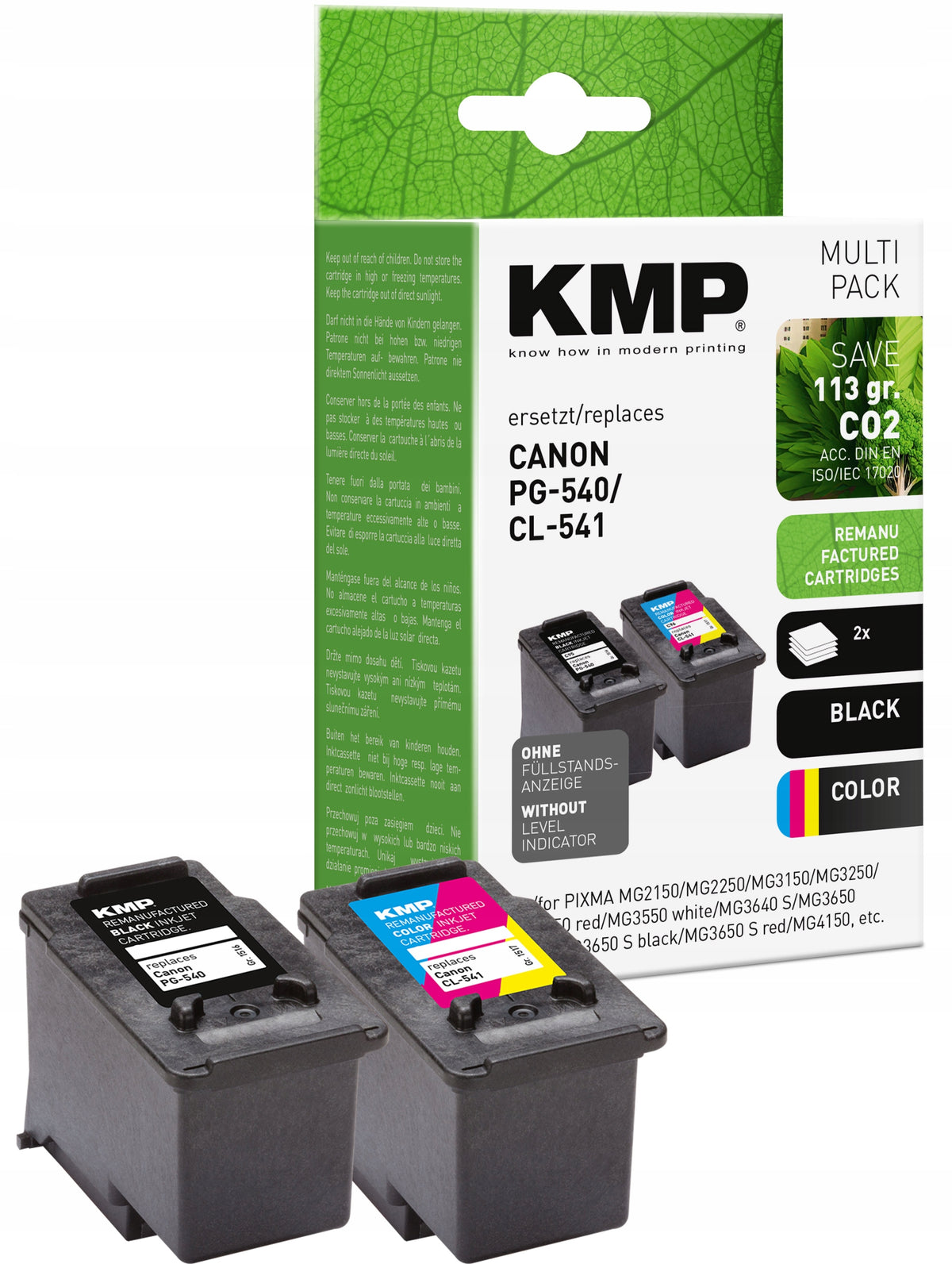 Ink for Canon PG-540 + CL-541 black and color set
