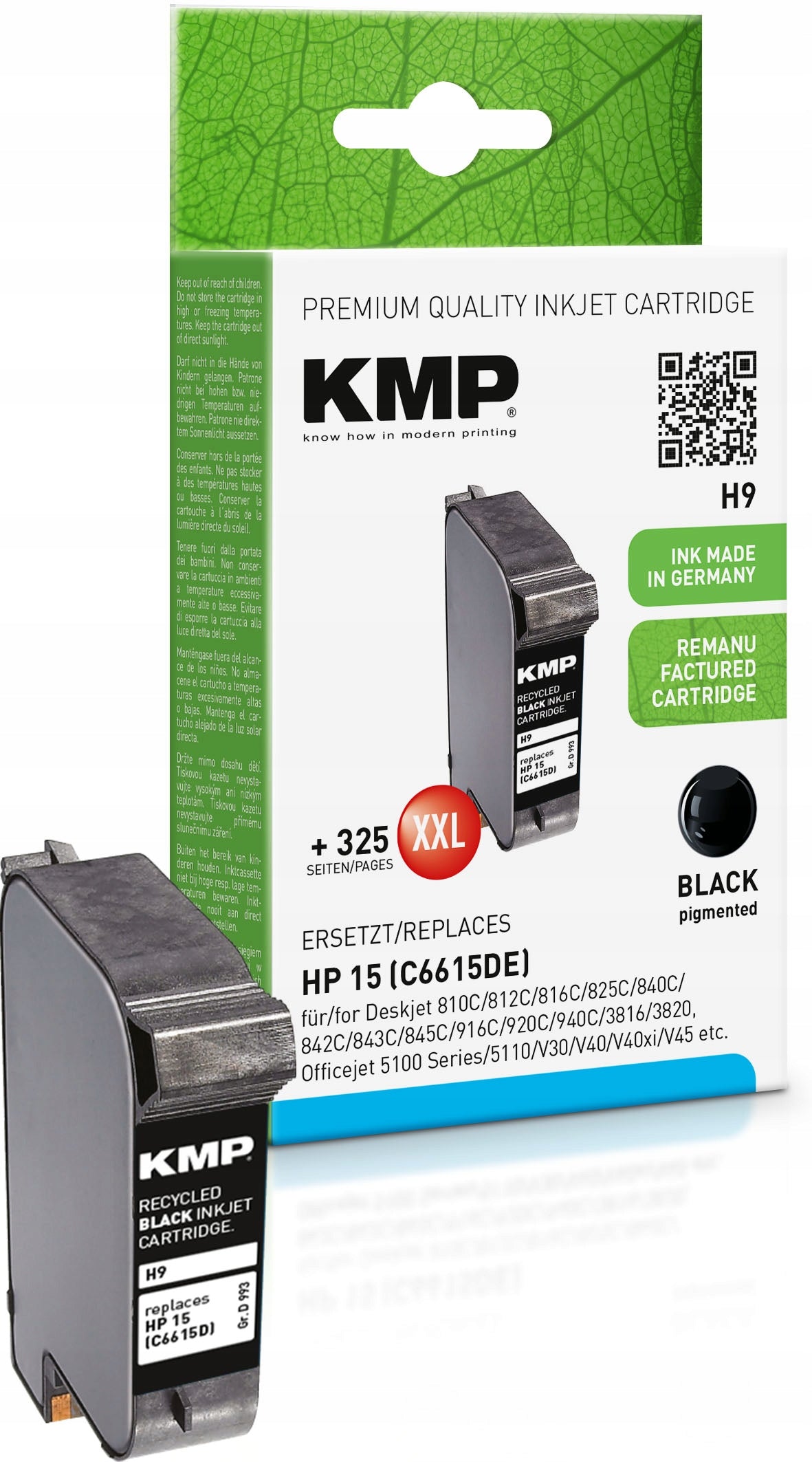 Ink for HP 15 C6615DE black