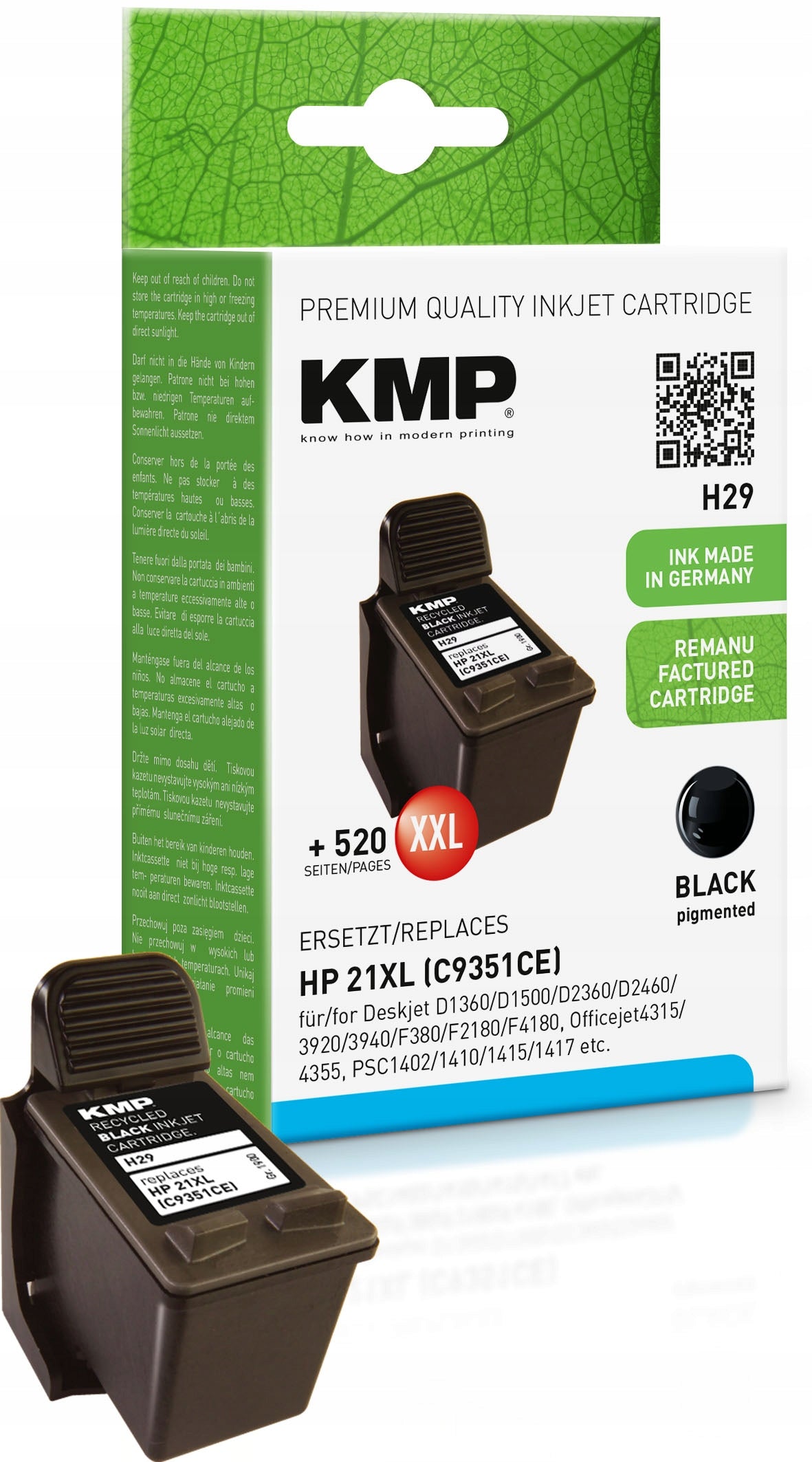 Ink for HP 21 XL C9351CE black