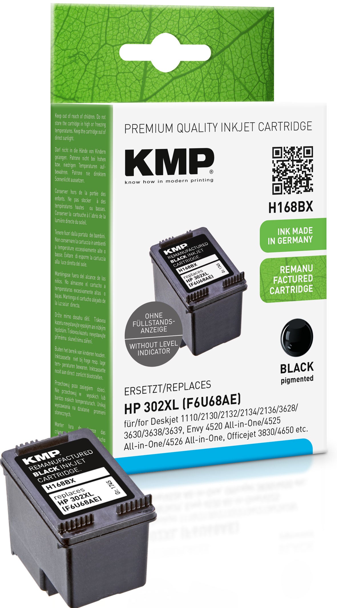 Ink for HP 302 XL F6U68AE black