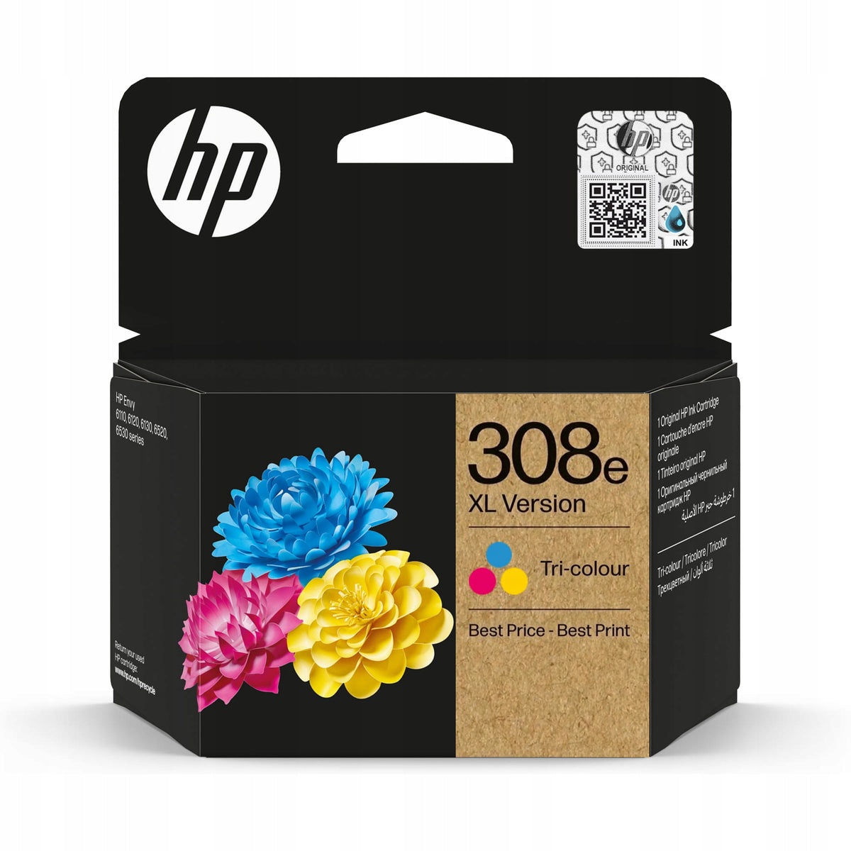 Ink for HP - 308e 308 e, CMY, version XL, Envy 6110e, 6120e, 6122e, 6130e N