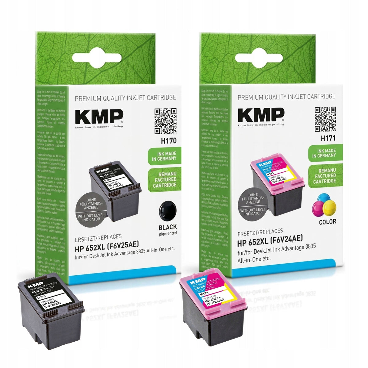 Ink for HP 652 XL black and colour set