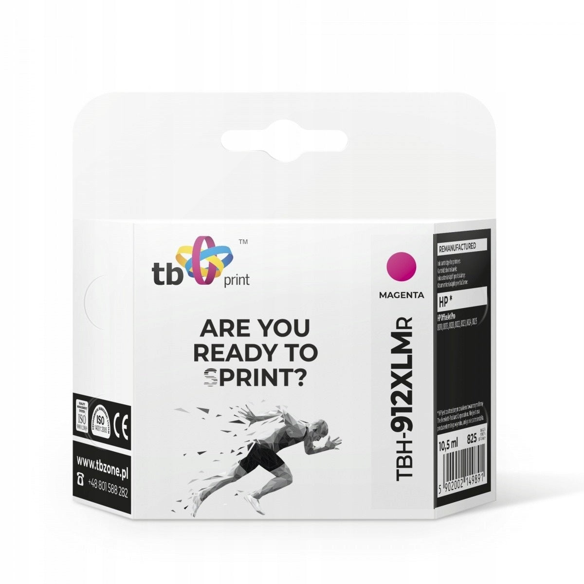 Ink for HP OfficeJet Pro 8025 TBH-912XLMR MA ref.