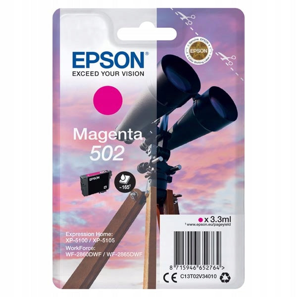 Ink org. Epson 502 Magenta T02V3 XP5100 XP5105