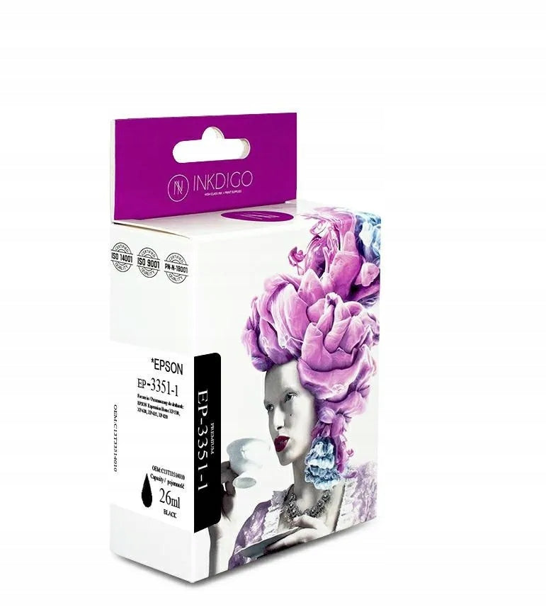Inkjet Ink Inkdigo XL T3351 for Epson Black 26 ml Black