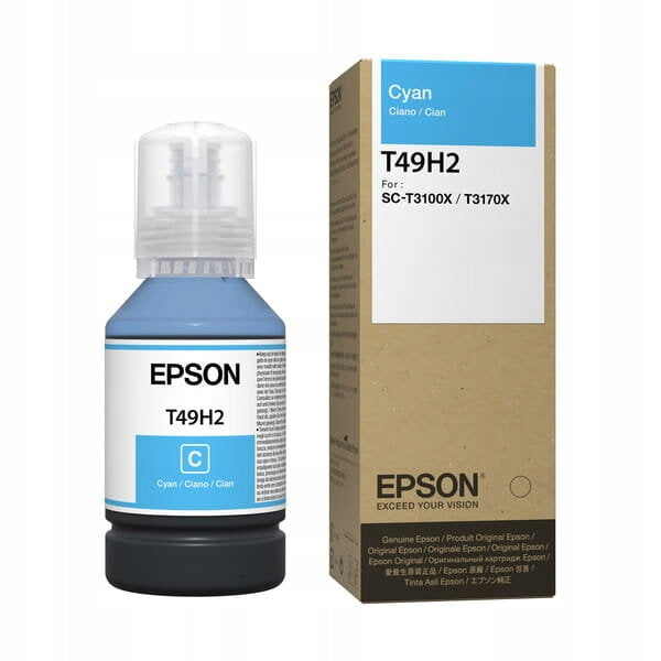 Inkoust EPSON SC-T3100x T49H2, C13T49H200 modrý (cyan)
