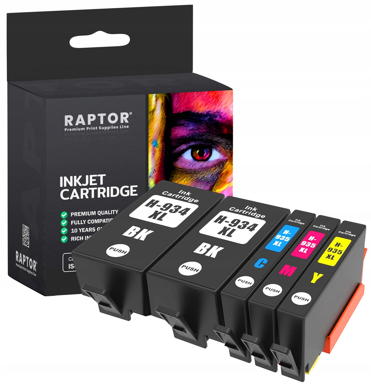 Inks 934XL 935XL for HP Officejet Pro 6230 6830 CMYK printer set