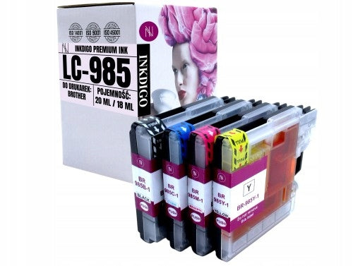 Inks for BROTHER LC985 DCP J315W - Set Manufacturer Inkdigo