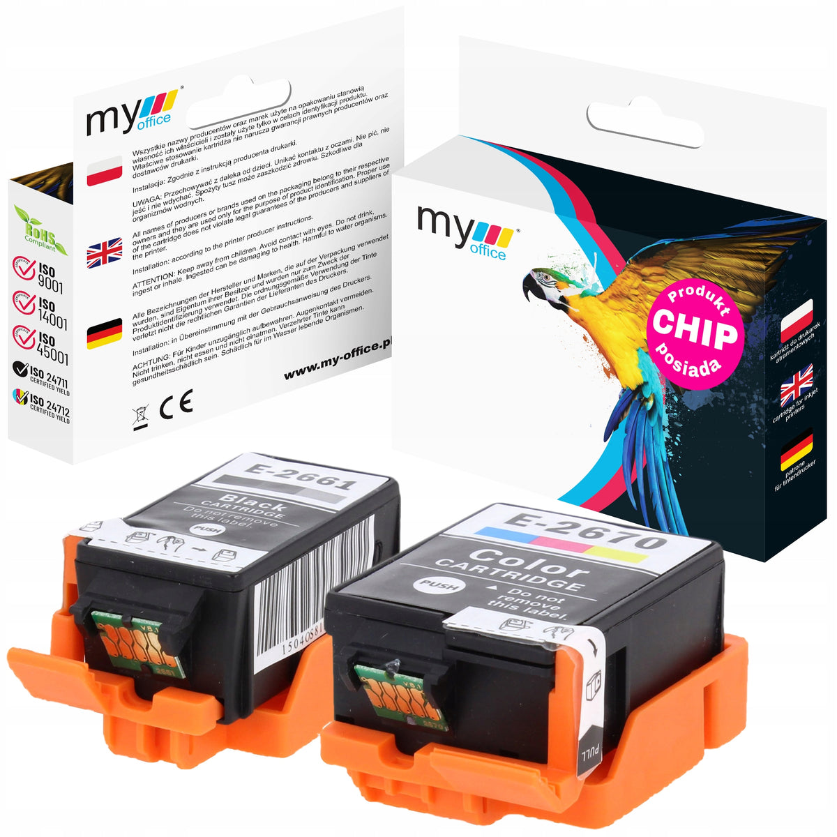 Inks for EPSON 266 2661 + T2670 WorkForce WF-100W New Whole Set!