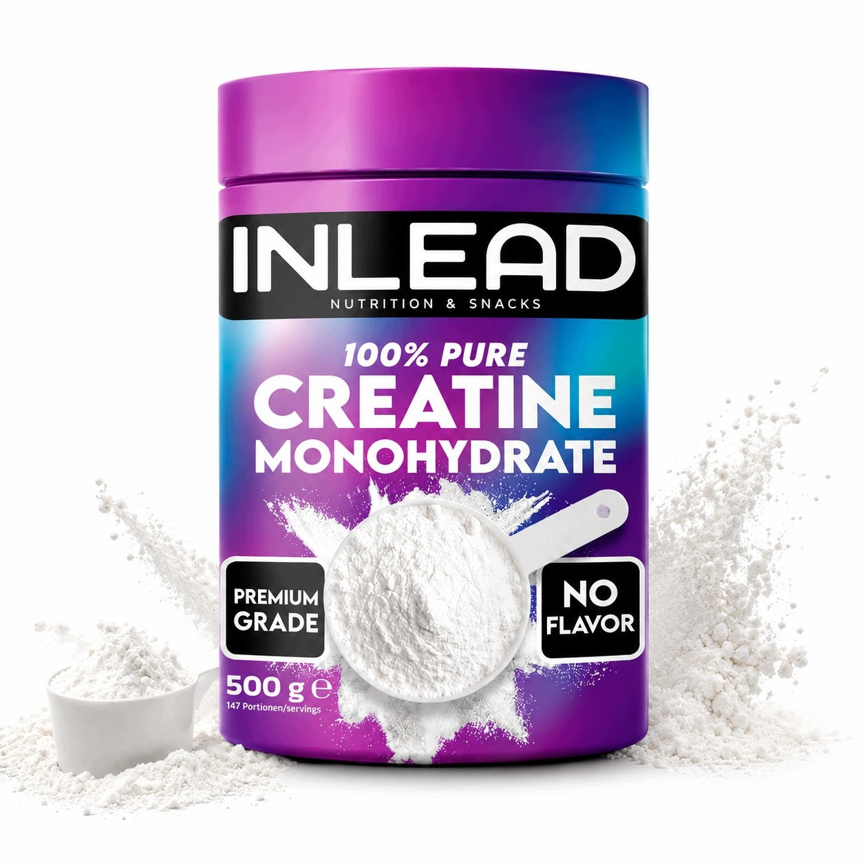 Inlead 100% Pure Creatine Monohydrate 500g pure natural creatine