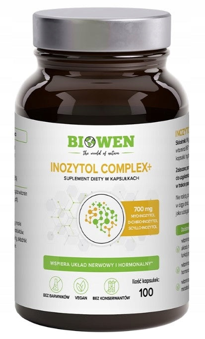 Inositol Complex+ 100 capsules Biowen Neurosity Vitamin B8 Metabolism