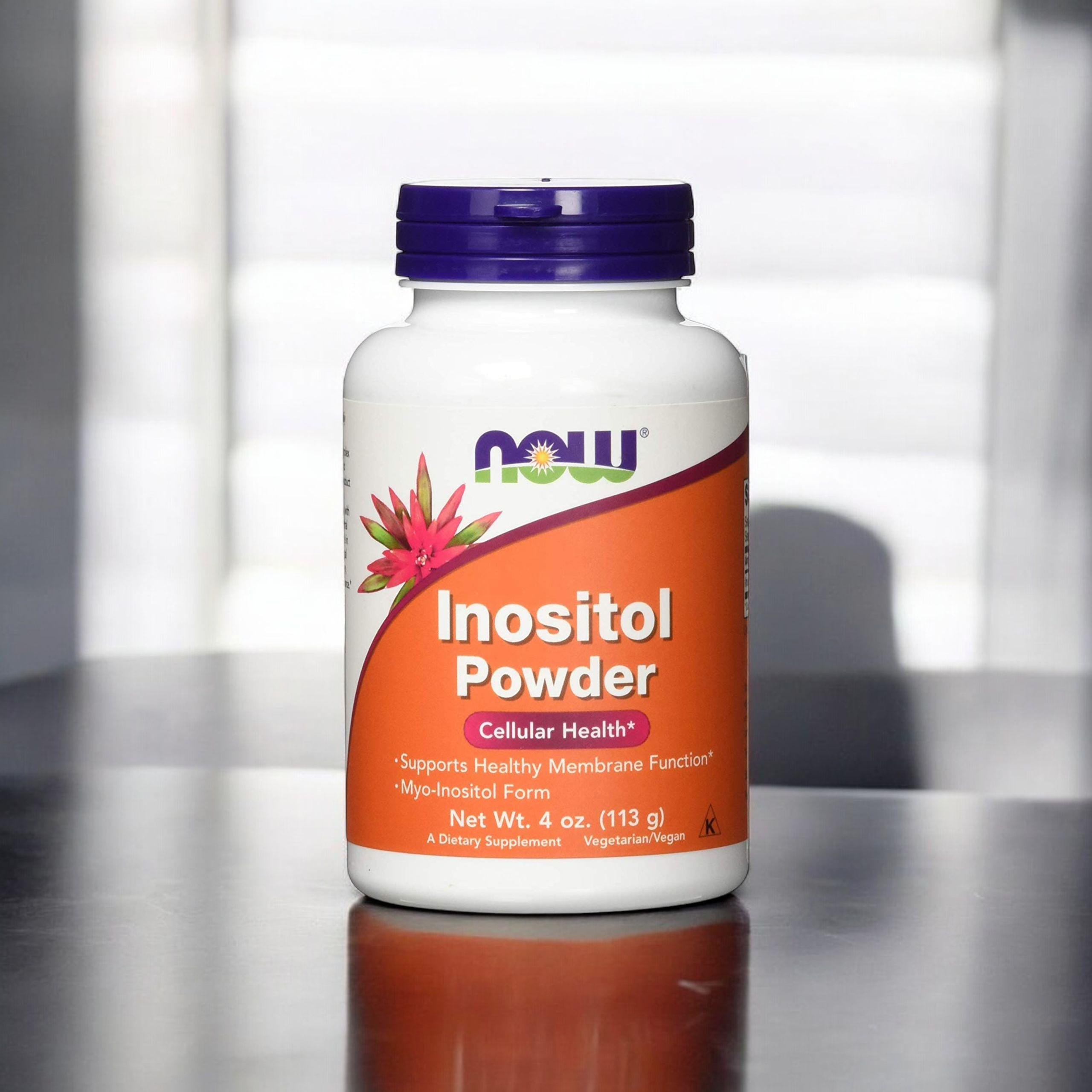 Inositol mood concentration nervous system powder 113g NOW Foods Packaging status original